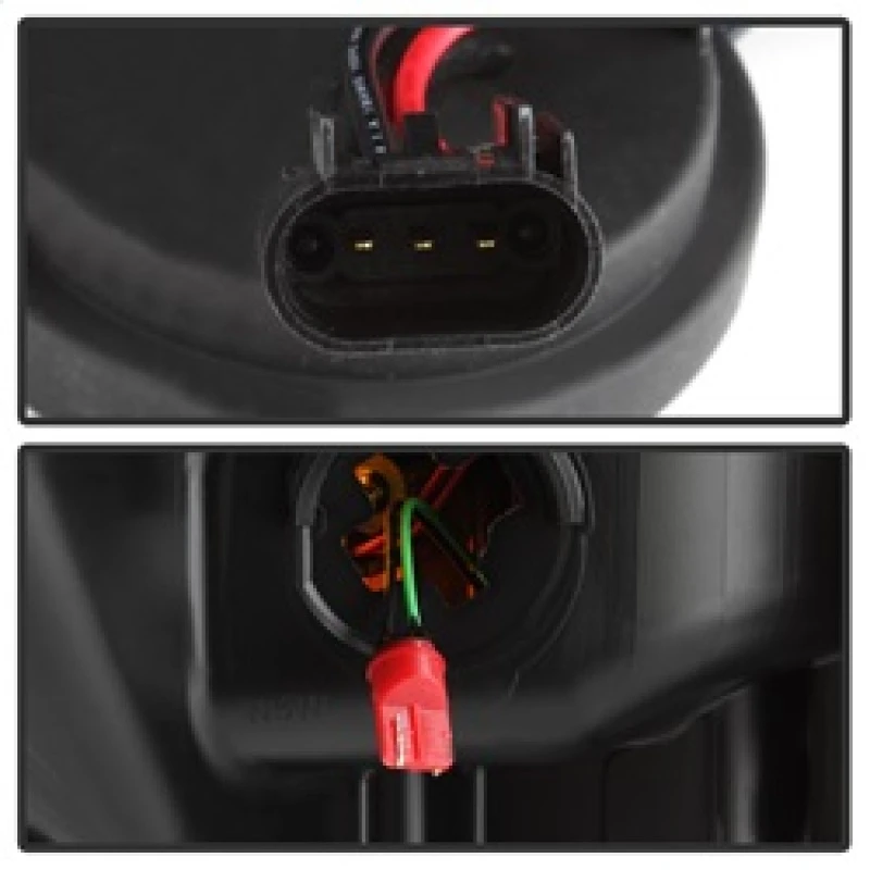 Spyder V2 Projector Headlights Light Bar DRL Chrome for 11-16 Ford F-250/F-350