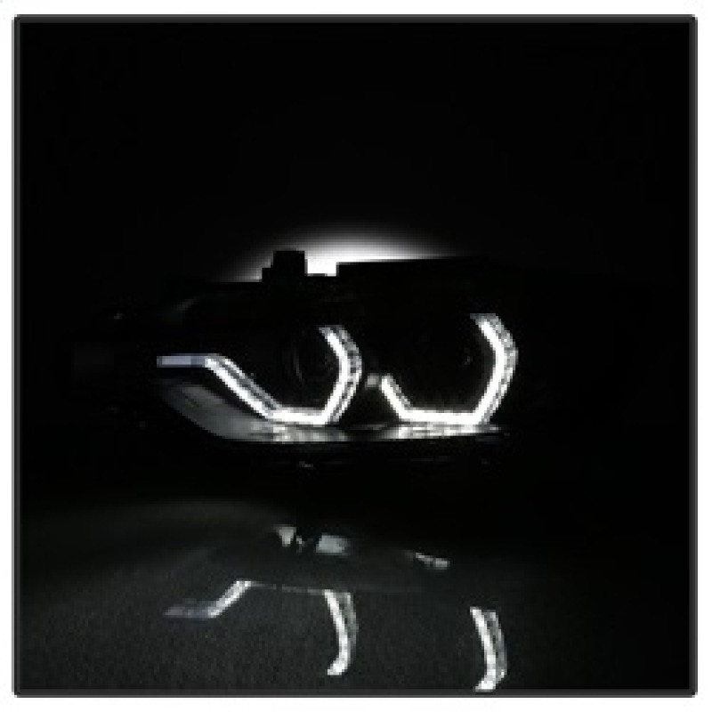 Spyder Projector Headlights LED DRL Black Smoke for 12-14 BMW F30 3 Series 4DR