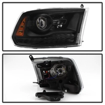 xTune Projector Headlight - Black for 13-17 Dodge Ram w/ Factory Projector LED