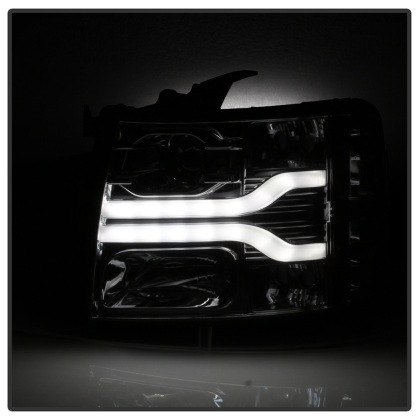 Spyder Version 3 Projector Headlights - Smoke for 07-13 Silverado 1500