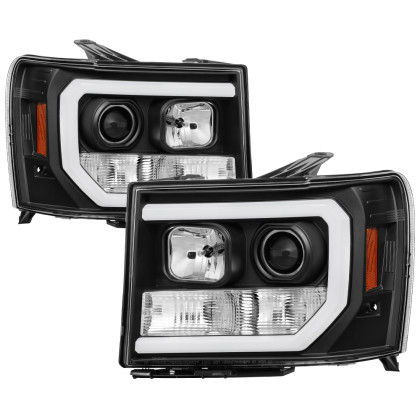 Spyder V2 Projector Headlights- Black for 07-13 Sierra 1500/2500/3500