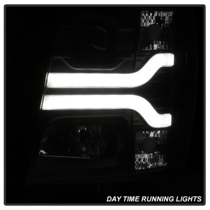 Spyder Version 3 Projector Headlights - Black for 07-13 Silverado 1500