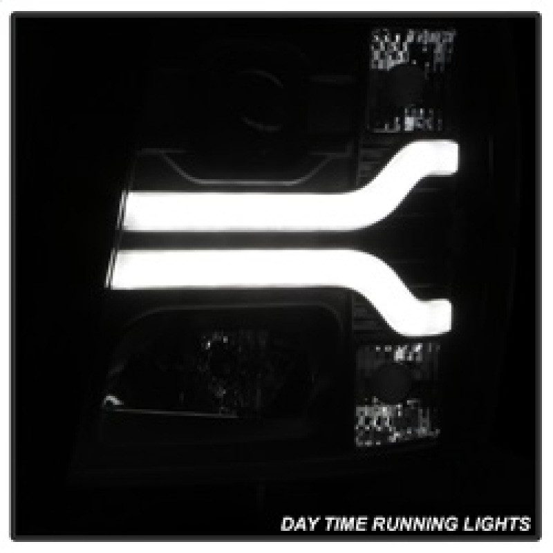 Spyder Version 3 Projector Headlights - Black for 07-13 Silverado 1500