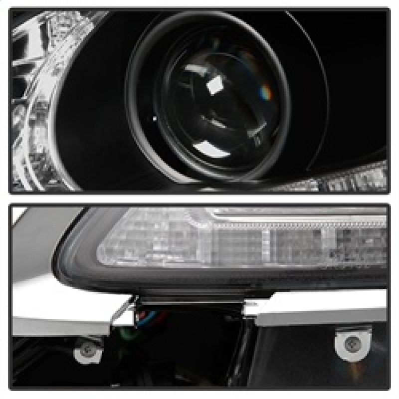 Spyder Headlights Black for 06-11 Lexus GS 300 / 350 / 450 w/ HID