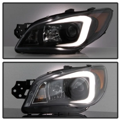 Spyder Projector Headlights Black for 06-07 WRX w/ Halogen
