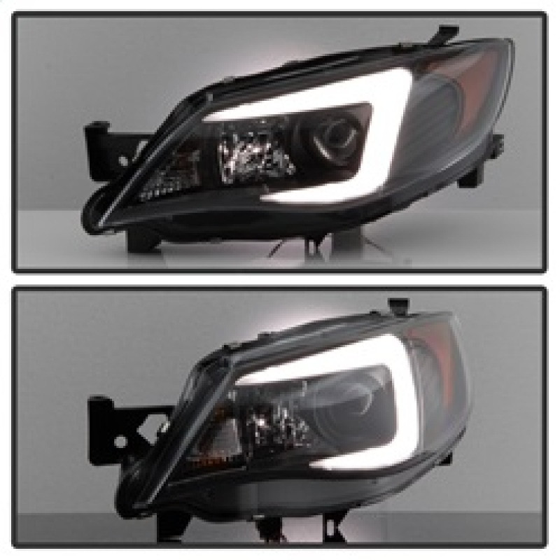Spyder Projector Headlights Black for 08-09 WRX w/ Halogen