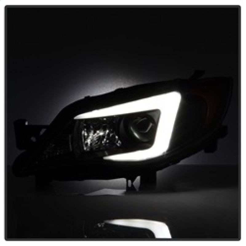 Spyder Projector Headlights Black for 08-09 WRX w/ Halogen