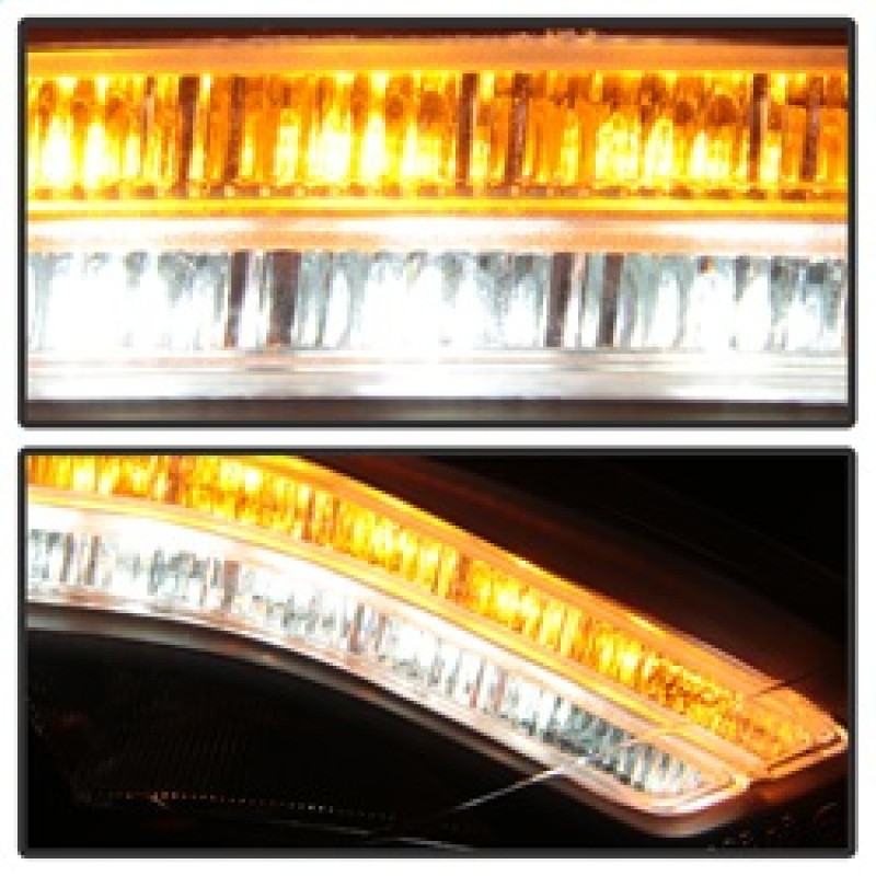 Spyder Headlights Black for 07-09 Mercedes W221 S Class w/ HID