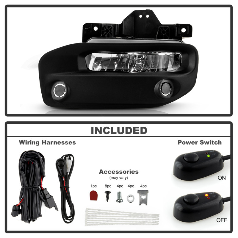 Spyder Full LED Fog Lights w/Universal Switch for 19-22 Dodge Ram 2500/3500