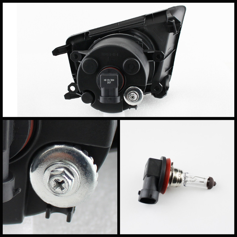 Spyder Fog Lights w/ Switch Clear for 2012-2015 Toyota Tacoma