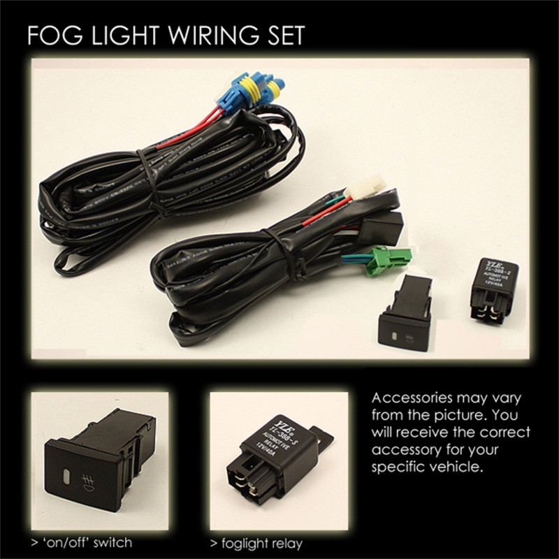 Spyder Fog Lights w/ Switch Clear for 2012-2015 Toyota Tacoma