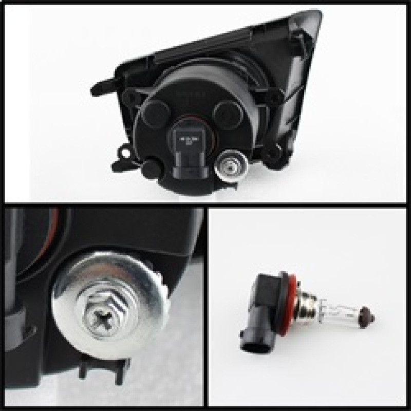 Spyder Fog Lights w/ Switch Clear for 2012-2015 Toyota Tacoma