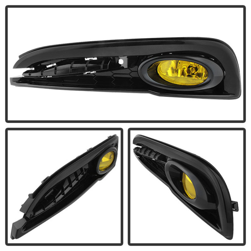 Spyder Fog Light W/Switch Yellow for 2013-2014 Honda Civic 4dr