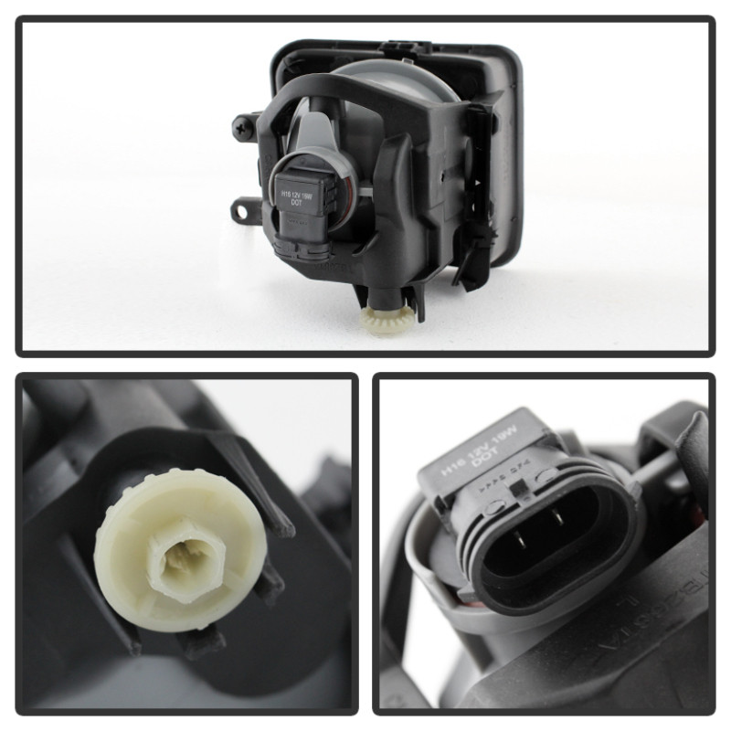 Spyder Fog Lights W/Switch- Smoked for 2014+ Toyota Tundra