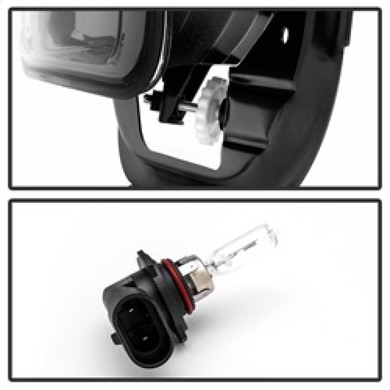 Spyder Fog Light No Switch Smoked for 2009-2012 Dodge Ram