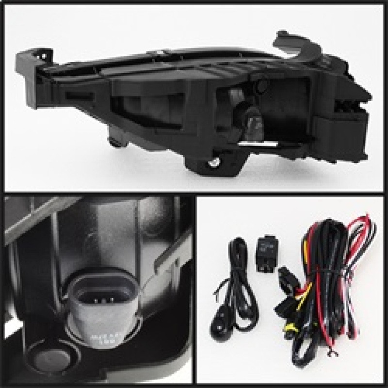 Spyder Fog Lights W/Switch Clear for 2011-2012 Hyundai Sonata