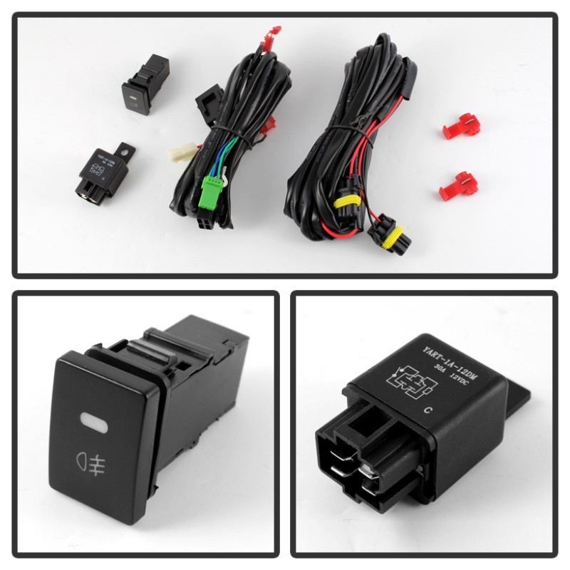 Spyder Fog Lightsw/swch Smoke for 07-13 Toyota Tundra All Double Cab/CrewMax