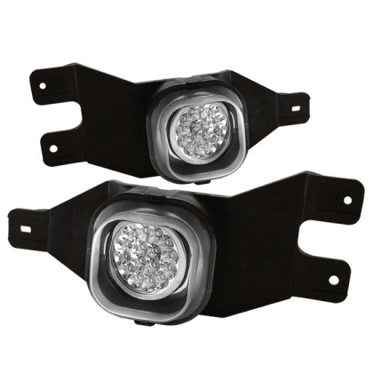 Spyder LED Fog Lights w/Switch Clear for 99-04 Ford F250/F350 / 00-05 Excursion