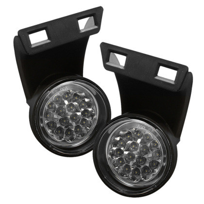 Spyder LED Fog Lights w/switch Clear for 94-01 Dodge Ram 1500