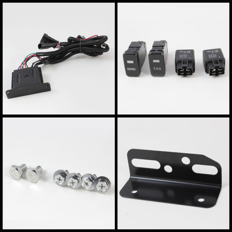 Spyder Fog Lights With LED Daytime Running Lights w/ Switch for 07-14 FJ Cruiser