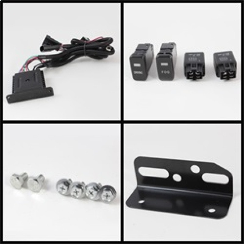 Spyder Fog Lights With LED Daytime Running Lights w/ Switch for 07-14 FJ Cruiser