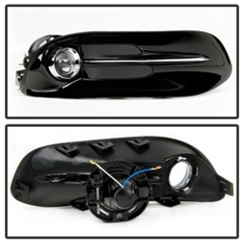 Spyder Fog Light W/Universal Switch- Clear for 2013-2015 Dodge Dart