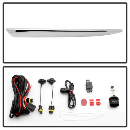 Spyder Fog Lights W/chrome trim Cover w/ Switch Clear for 2015-17 Suburban Tahoe