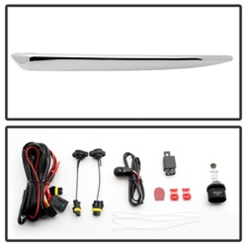 Spyder Fog Lights W/chrome trim Cover w/ Switch Clear for 2015-17 Suburban Tahoe