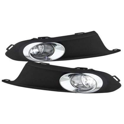 Spyder Fog Lights w/Switch Clear for 2011-2014 Jetta MK6 Sedan 4Dr only