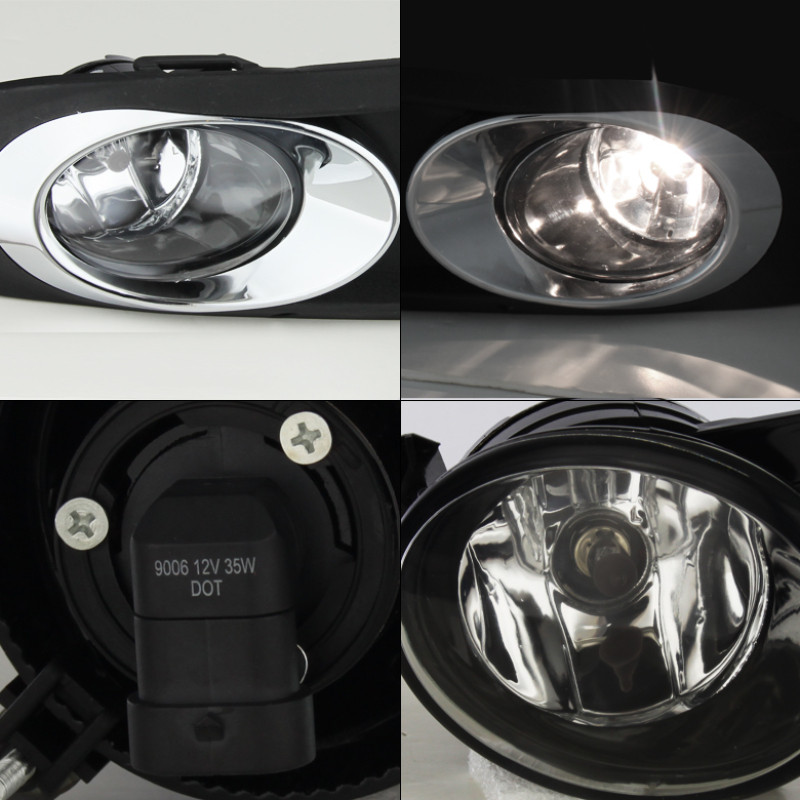 Spyder Fog Lights w/Switch Clear for 2011-2014 Jetta MK6 Sedan 4Dr only