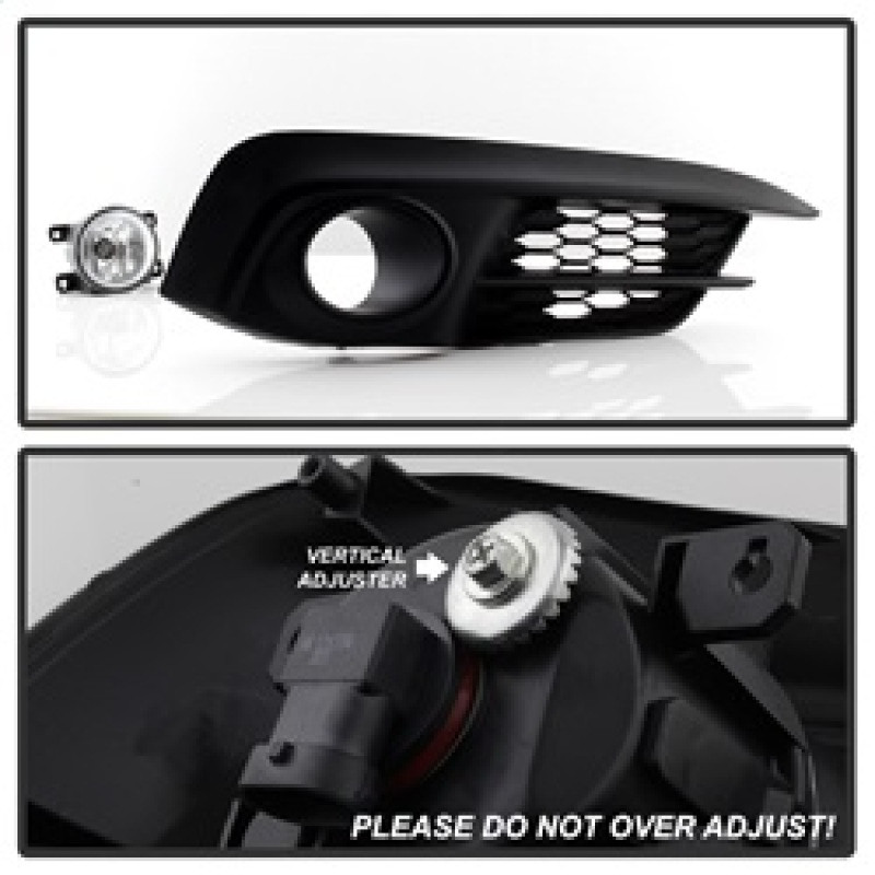 Spyder Fog Light W/Switch- Clear for 2016-2017 Honda Civic 2Dr/Coupe