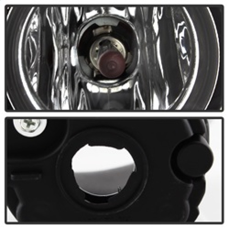 Spyder Fog Lights w/Switch - Clear for 17-18 Nissan Rogue (Sport Models ONLY)