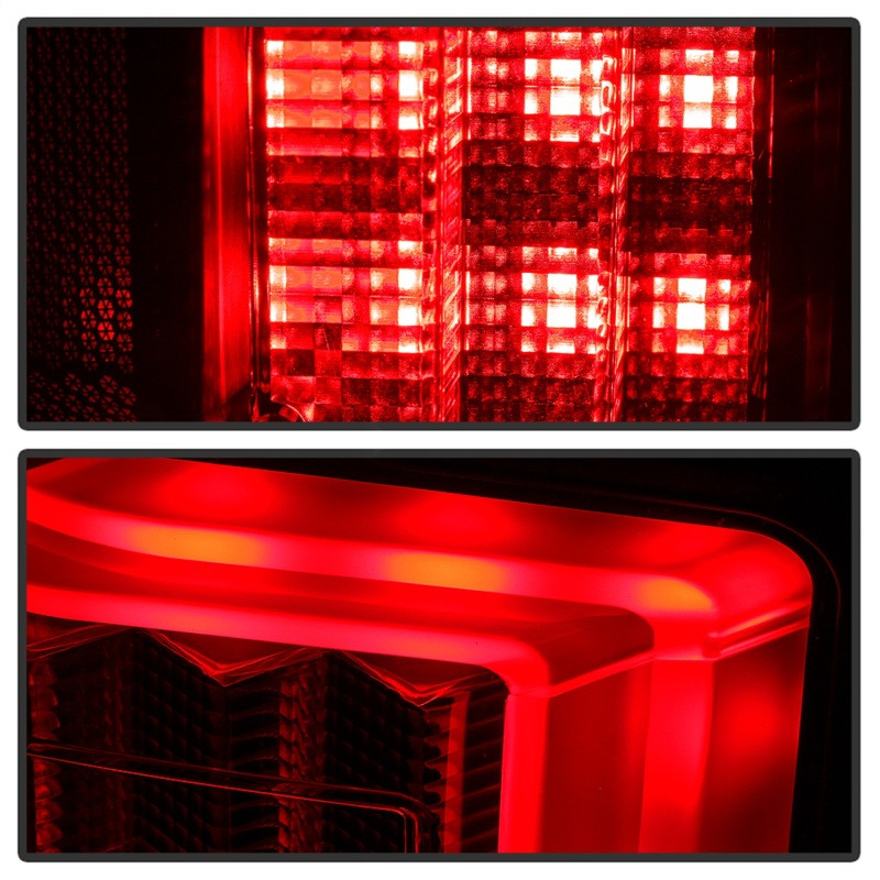 Spyder Light Bar LED Tail Lights Black for 15-17 Ford F150