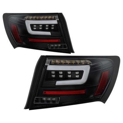 Spyder LED Tail Lights - Black for 08-11 Subaru Impreza WRX 4DR
