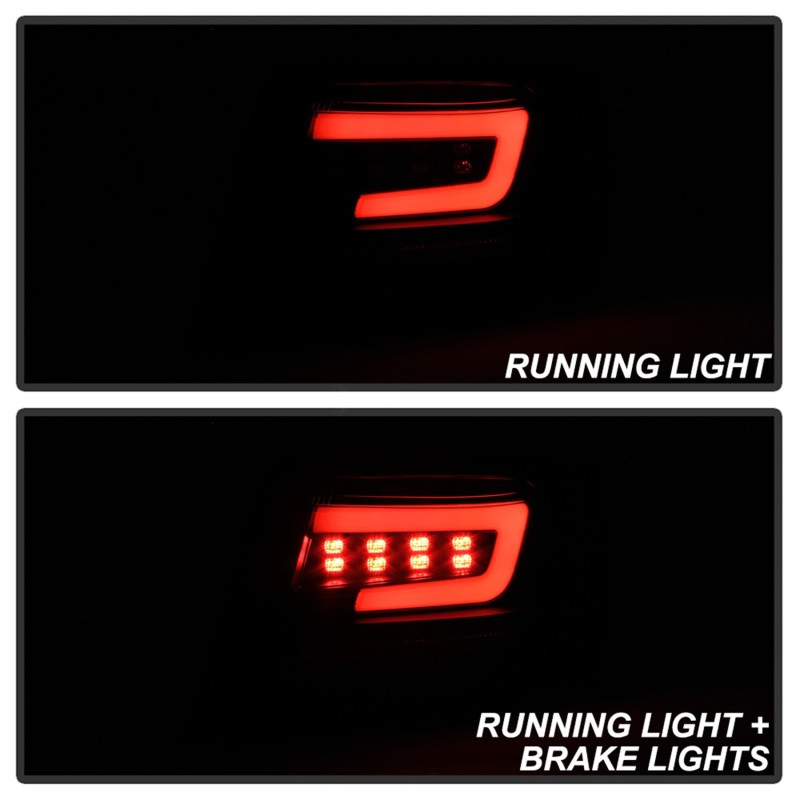 Spyder LED Tail Lights - Black for 08-11 Subaru Impreza WRX 4DR