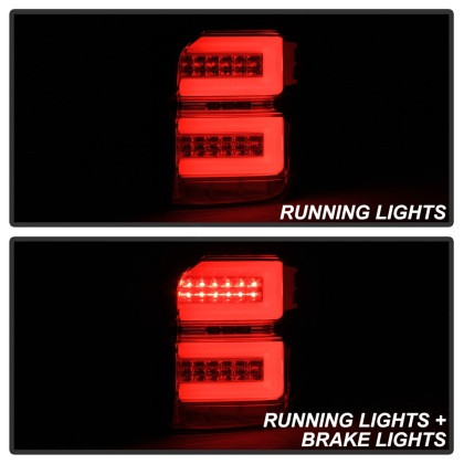 Spyder LED Tail Lights - Sequential Turn Signal - Smoke for 10-14 Toyota 4Runner