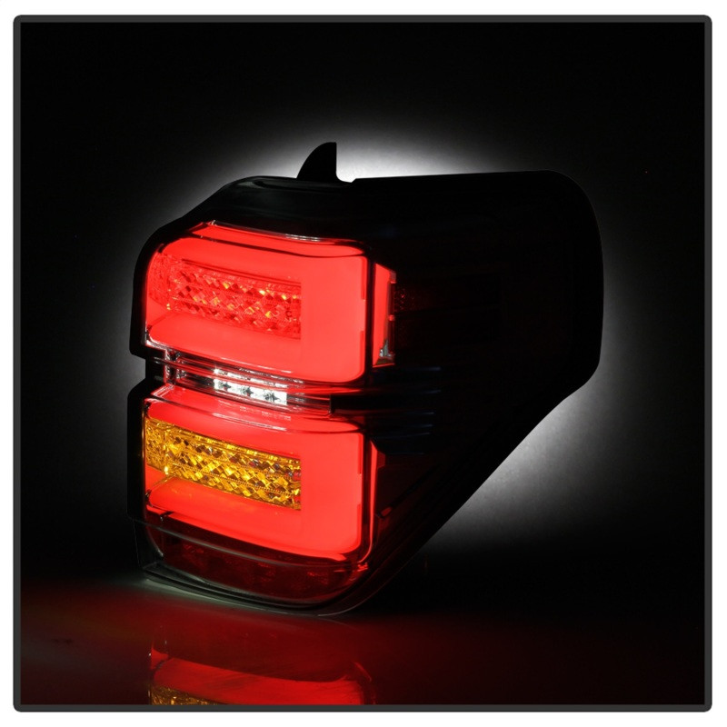 Spyder LED Tail Lights - Sequential Turn Signal - Chrome for 10-14 Toyota 4Runner