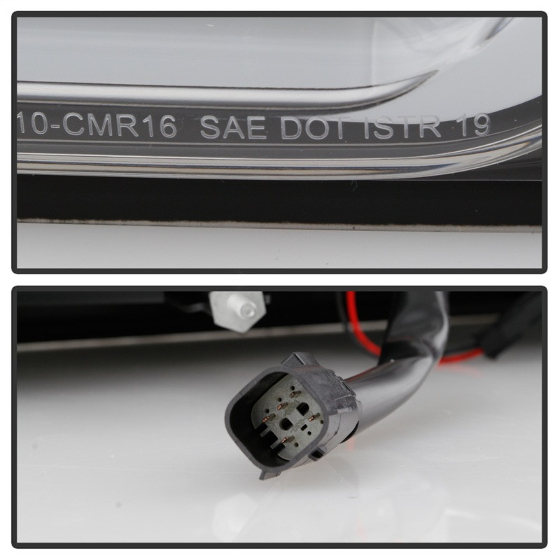 Spyder Halogen LED Tail Lights Black for 16-18 Chevy Camaro