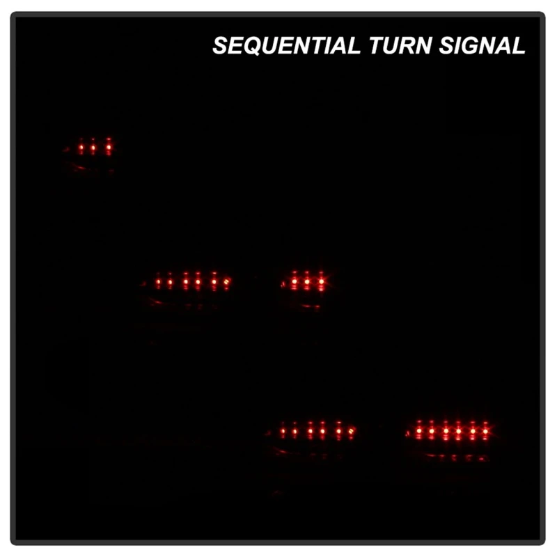 Spyder Halogen LED Tail Lights Black for 16-18 Chevy Camaro