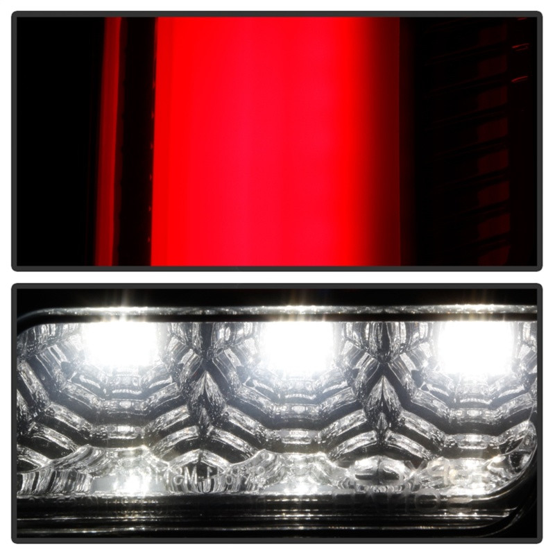 Spyder Light Bar Seq Turn Signal LED Tail Lights - Smoke for 10-12 Ford Mustang