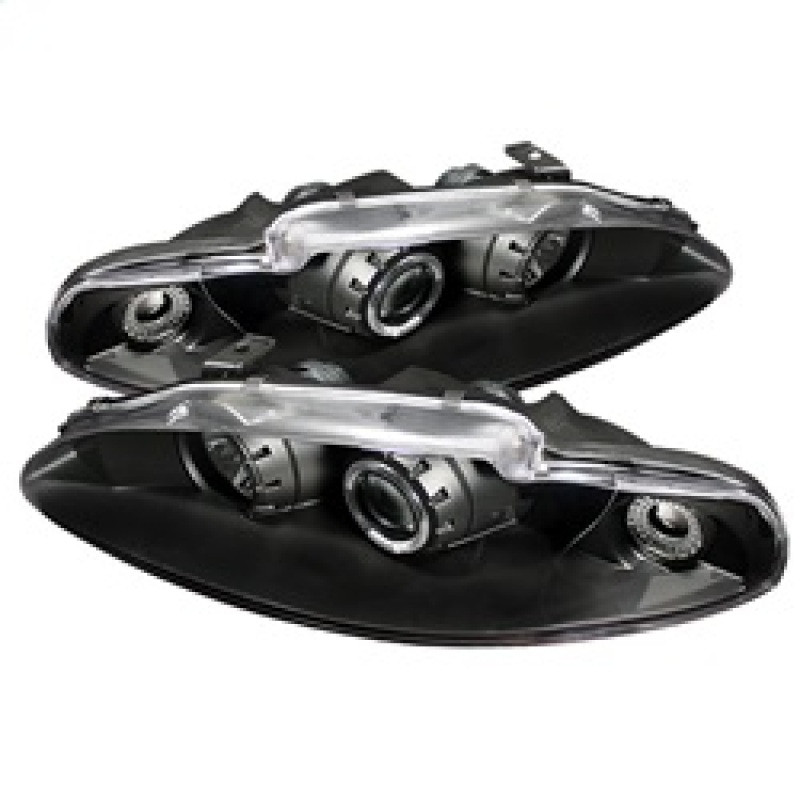 Spyder Projector Headlights LED Halo Black for 95-96 Mitsubishi Eclipse