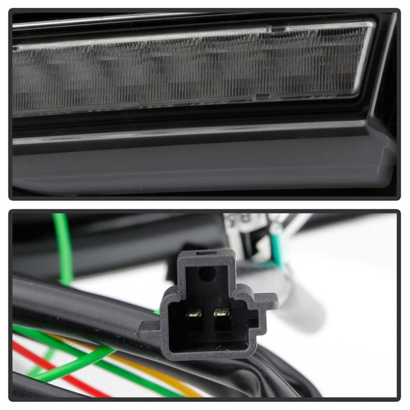 Spyder LED Tail Lights Seq Signal Blk Smoke for 08-14 WRX Hatchback