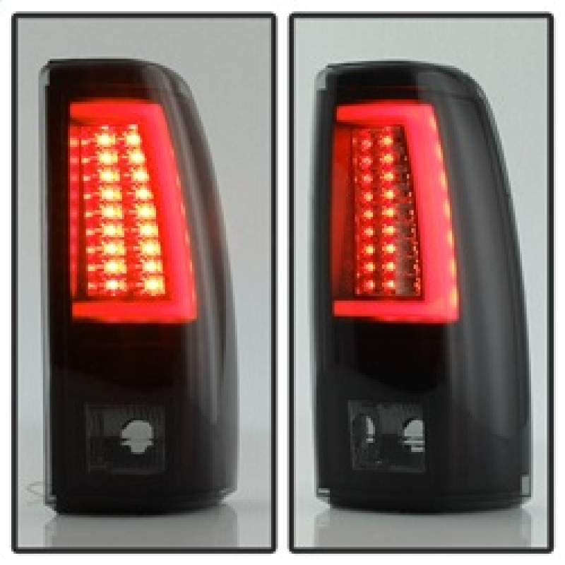 Spyder Version 2 LED Tail Lights - Black Smoke for 03-06 Chevy Silverado