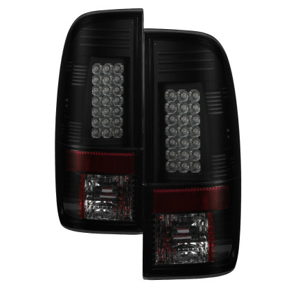 Spyder LED Tail Lights Black Smoke for 08-16 Ford Super Duty