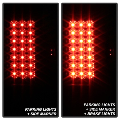 Spyder LED Tail Lights Black Smoke for 08-16 Ford Super Duty