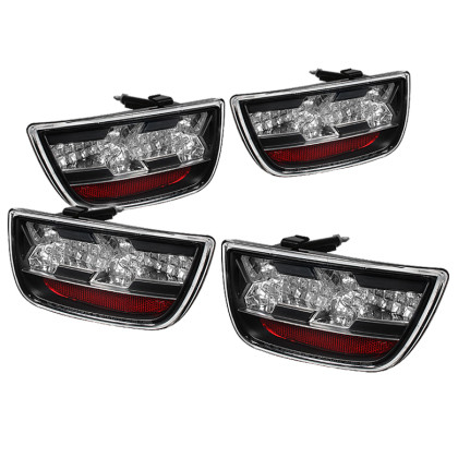 Spyder LED Tail Lights Black for 10-13 Chevy Camaro