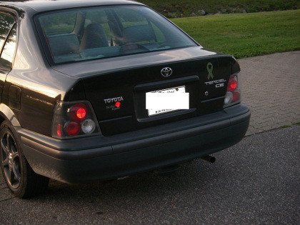 Spyder Euro Style Tail Lights Black for 95-98 Toyota Tercel