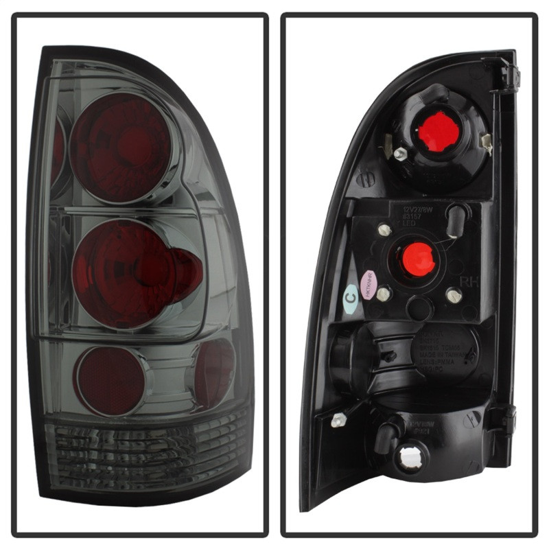 Spyder Euro Style Tail Lights Smoke for 05-15 Toyota Tacoma