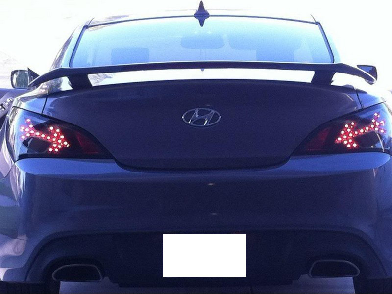 Spyder LED Tail Lights Black for 10-12 Hyundai Genesis 2Dr