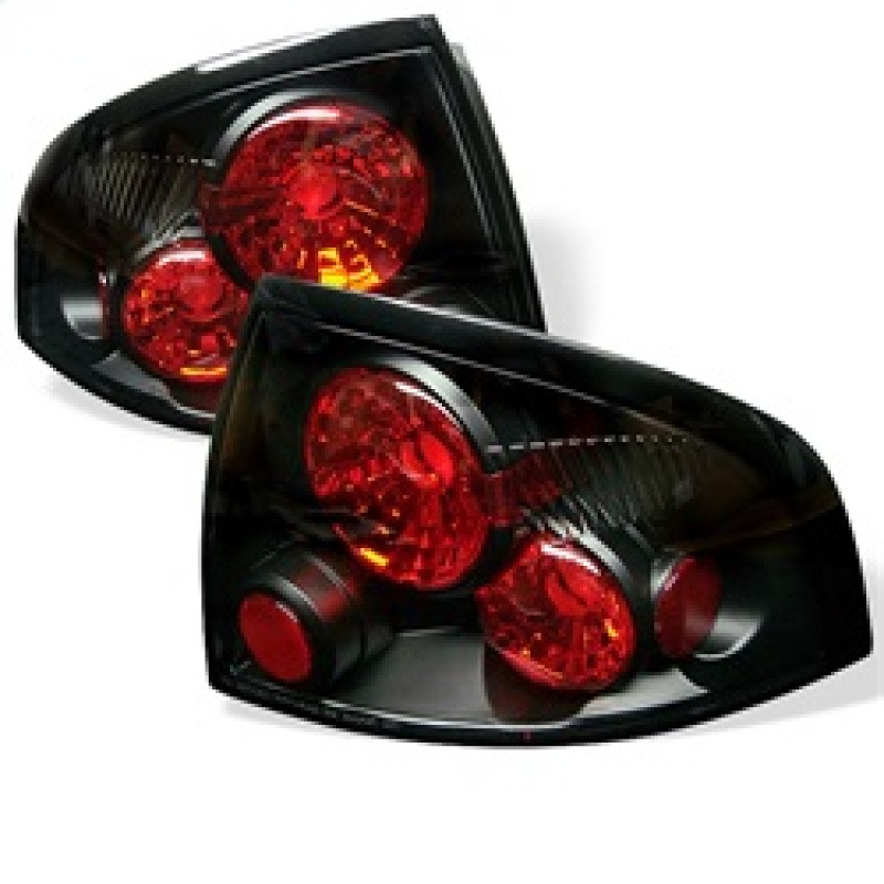 Spyder Euro Style Tail Lights Black for 00-03 Nissan Sentra